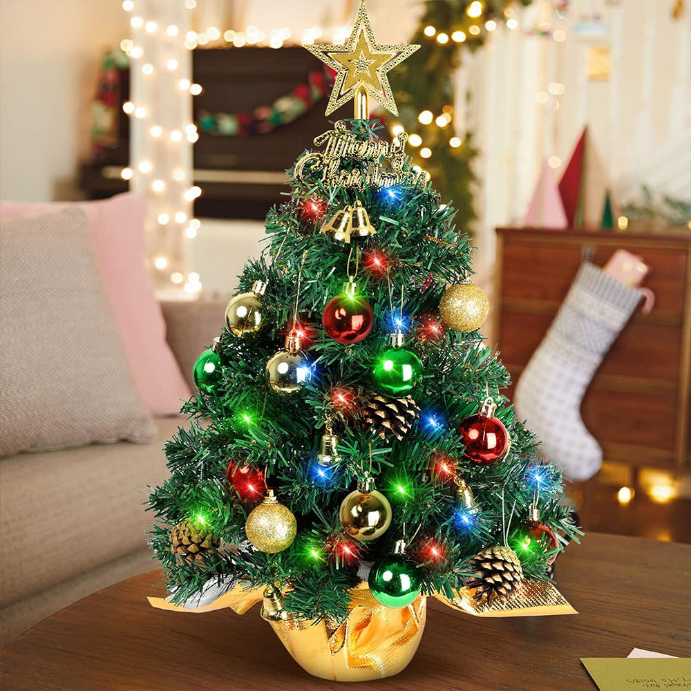 Christmas mini Christmas tree,desktop Christmas tree decorations glow