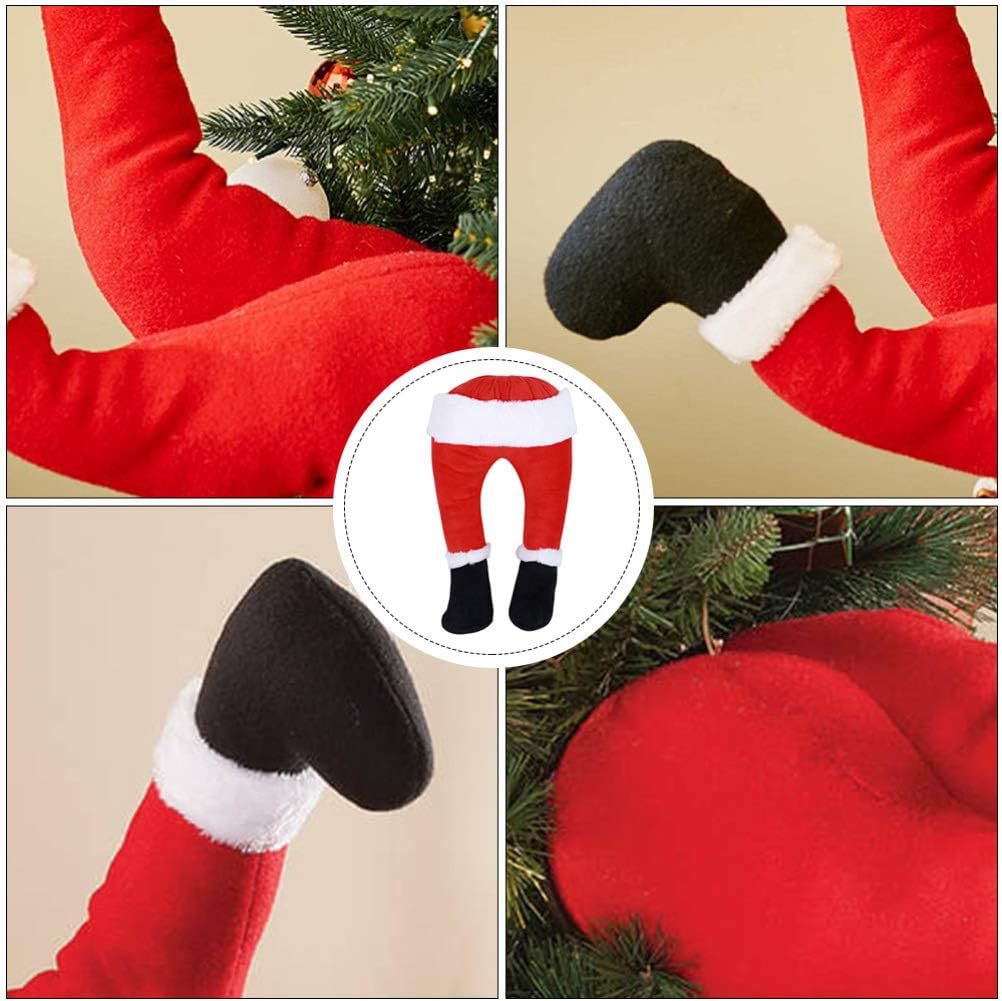 Christmas plush door decoration elf legs funny decorations